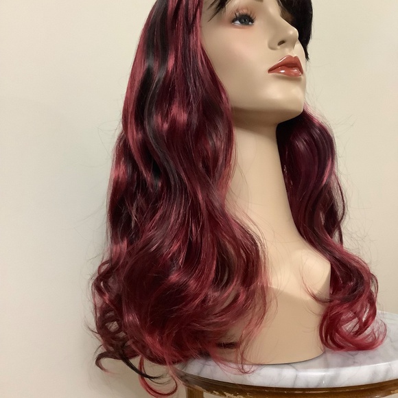 NEW Gorgeous Burgundy/Black Wig - Picture 2 of 11